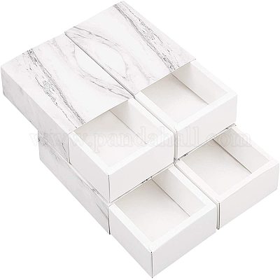 Бумажные ящики с мраморным узором CON-WH0071-06C-1