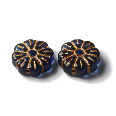 Прозрачные бусины лэмпворк&nbsp;LAMP-P065-03A-09-1