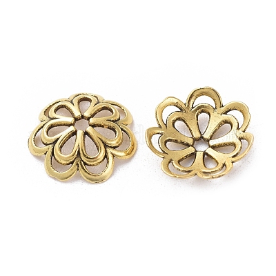 Причудливые шапочки для бус из сплава PALLOY-00791-AG-RS-1