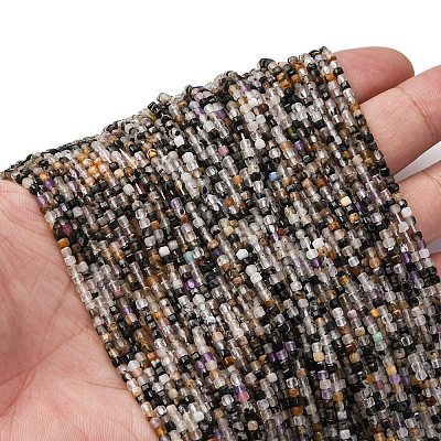 Натуральный турмалированный кварц / черный рутиловый кварц G-RM2025-C18-A-1