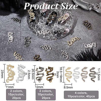 Кабошоны из сплава 80шт 8 стиля MRMJ-OC0003-86-1