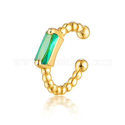 Прямоугольные серьги-каффы с цирконием XI8774-3-1