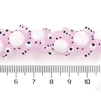 Бусы лэмпворк ручной работы LAMP-P066-07E-1