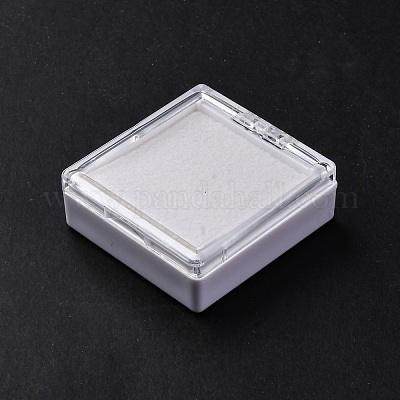 Акриловые коробки для хранения россыпью бриллиантов с белой губкой внутри CON-R030-06B-1