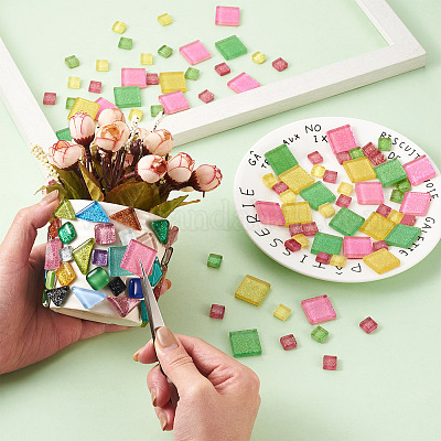 252шт 2 стилей стеклянных кабошонов GGLA-EL0001-01D-1