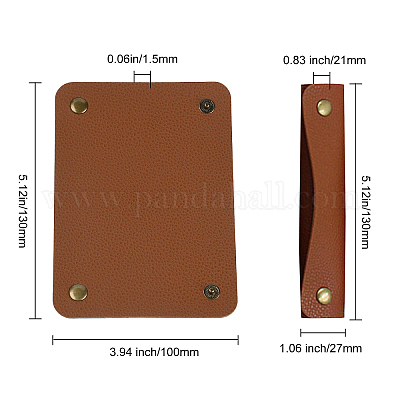 4 шт. 4 стиля ПУ искусственная кожа ремешок для сумки защитный чехол&nbsp;FIND-GF0001-64B-1