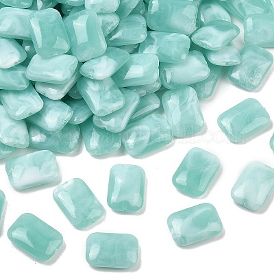 Непрозрачные акриловые бусины MACR-C037-06B-1