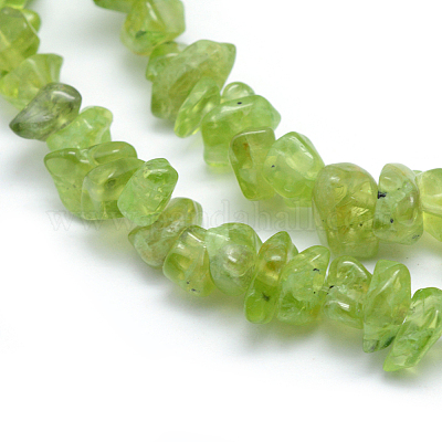 Природный перидот бисер нитей&nbsp;X-G-P332-48-1