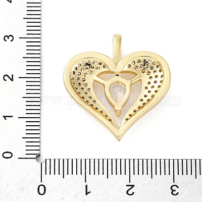 Латунные микро проложить кубического циркония подвески KK-S510-32G-02-1