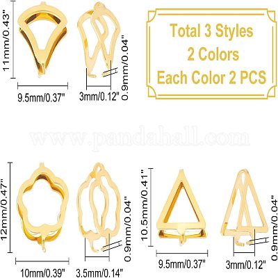 12 шт. 6 защелкивающихся дужки из нержавеющей стали 304 STAS-UN0037-92-1