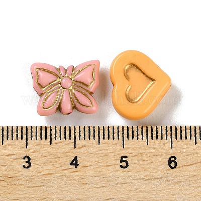 Непрозрачные акриловые бусины MACR-L005-04B-1