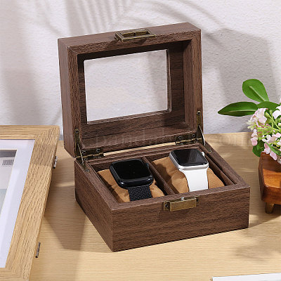 2-слотовые деревянные ящики для хранения часов CON-WH0113-10A-1