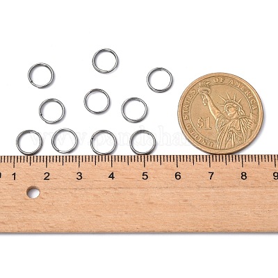 Железные разрезные кольца JRD8MM-01B-NF-1