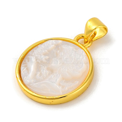 Pendentif Camée Coquillage Vintage - Bijou Ancien - Origine France