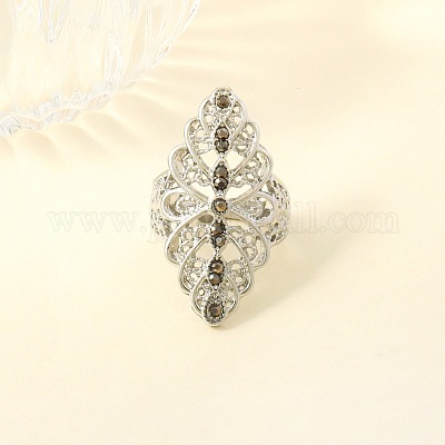 Кольца из сплава и страз FS-WG284EB-03-1