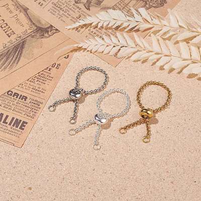 304 нержавеющая сталь цепи роллеты кольцевая фурнитура RJEW-JR00443-1