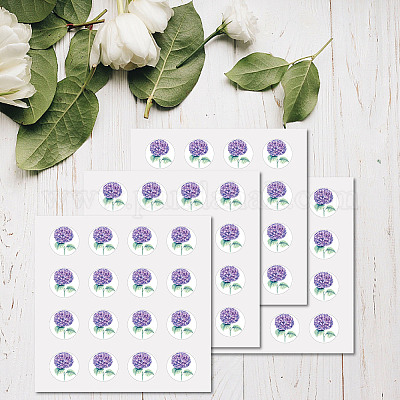 Wholesale CREATCABIN 128Pcs Hydrangea Planner Sticker Self-Adhesive Flowers  Decals Mini Waterproof Vinyl Stickers Round Pastel Bulk Stickers for  Scrapbooking Wedding Invitation Spring Decoration Gift 2.5x2.5cm 