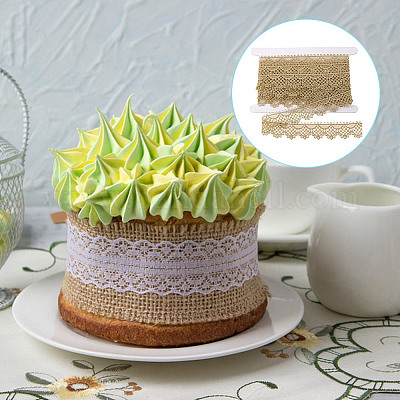 5 ярд ленты из металлической пряжи с цветочной кружевной отделкой SRIB-HY0001-07A-1