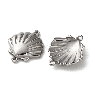 Подвески-шармы из нержавеющей стали 304 в форме ракушки STAS-A124-15P-1