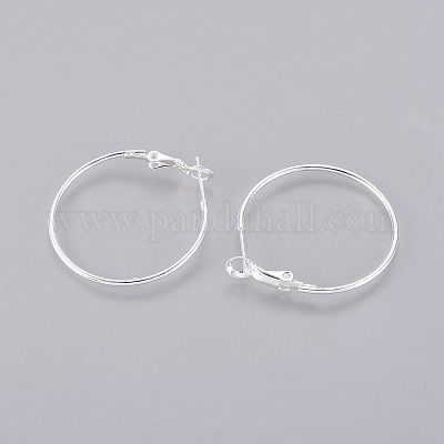 Латунные серьги обруча EC108-1NFS-1