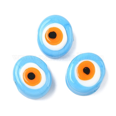 Ручной зло бусины глаз LAMP-G168-02I-1