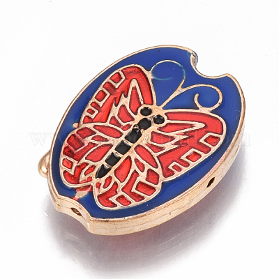 Бусины ручной работы перегородчатой CLB-S007-01-1