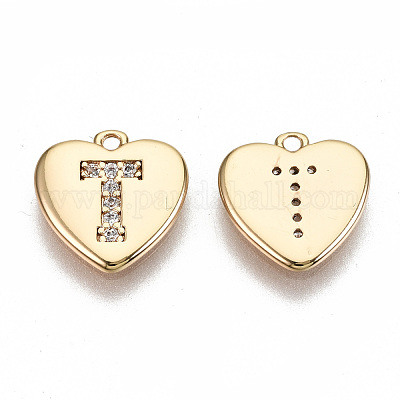 Латунные микропаве прозрачные кубические циркониевые подвески KK-N231-234T-NF-1