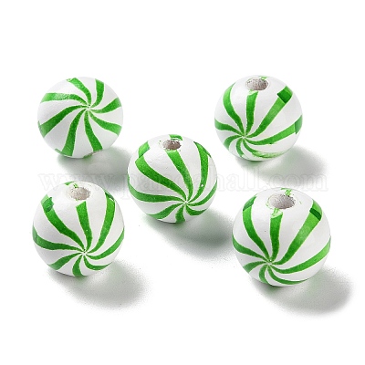 Набивные деревянные европейские бусины WOOD-Z002-13G-1