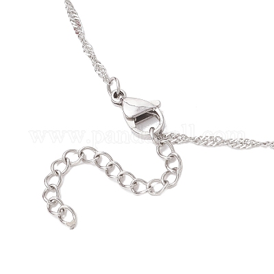 3 шт. 3 стиля 304 нержавеющая сталь пустой макраме мешочек кулон сингапурская цепочка ожерелья NJEW-JN05285-1