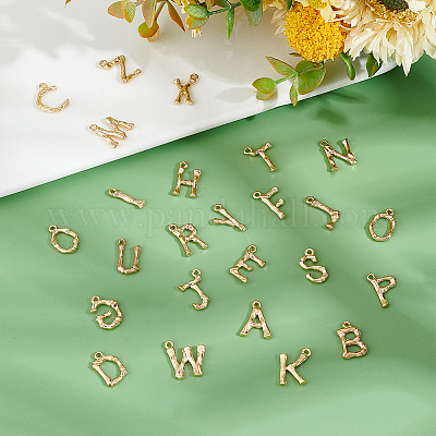 26pcs Copper Plated Golden Silvery Enamel Letters Beads For Jewelry Making  Bracelet Necklace Anklet DIY Accessories