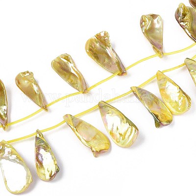 Нити бусин из натуральных пресноводных ракушек SHEL-T020-55D-1