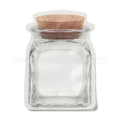 Пластиковые подарочные пакеты с застежкой-молнией в форме бутылки OPP-Q008-02A-1