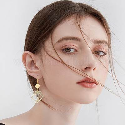 12 шт. 2-цветные подвески из сплава с микропаве из кубического циркония FIND-BBC0003-41-1