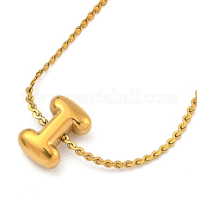 Ожерелья с подвесками из нержавеющей стали 304 с микропаве из кубического циркония NJEW-H017-01G-I-1