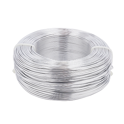 Wholesale BENECREAT 15 Gauge(1.5mm) Silver Aluminum Wire 328 Feet