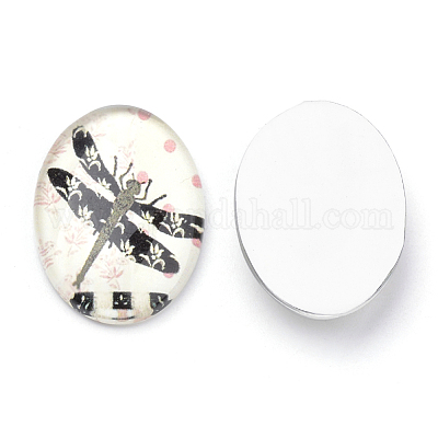 Зеркальные кабошоны X-GGLA-S034-25x18-007-1
