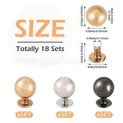 18 комплект двухцветных железных винтов FIND-TA0006-29B-1