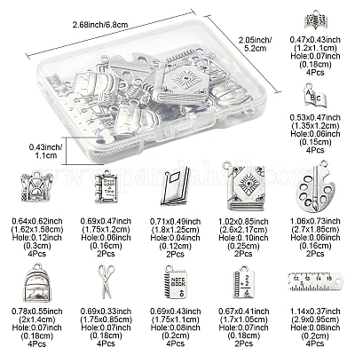 36шт 12 стильные подвески из сплава в тибетском стиле на День учителя TIBE-FS0003-28-1