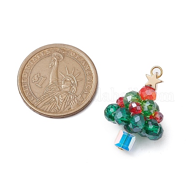 Стеклянные бусы подвески PALLOY-TA00172-1