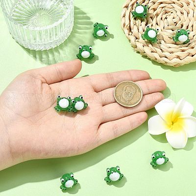 10шт ручной работы бусины лэмпворк LAMP-CJ0002-39-1