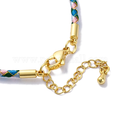 Изготовление плетеных браслетов из полиэфирного шнура MAK-Z003-01G-24-1