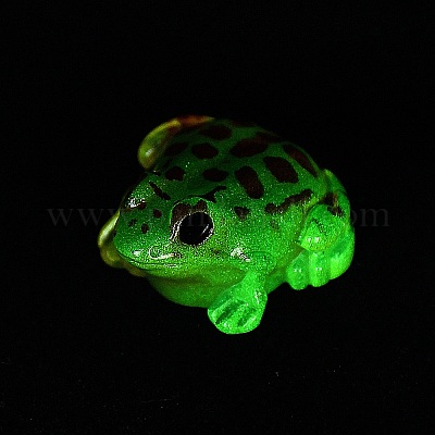 Украшения для выставки лягушек из светящейся смолы RESI-WH20018-001D-1