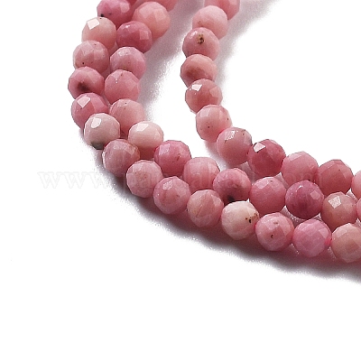Природные родонит бисер нитей G-H080-B02-02-1