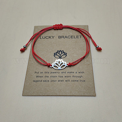 201 браслет из нержавеющей стали с звеньями лотоса WGDDDBE-01-1