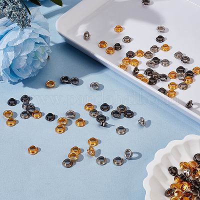 750 шт. 3-х цветный латунный сердечник в европейском стиле&nbsp;KK-GF0001-19-1