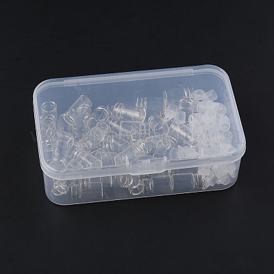 50шт стеклянная бутылка кулон украшение CON-YW0001-34-1