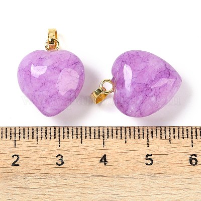 Подвески из окрашенного натурального нефрита G-J386-H14-G-1