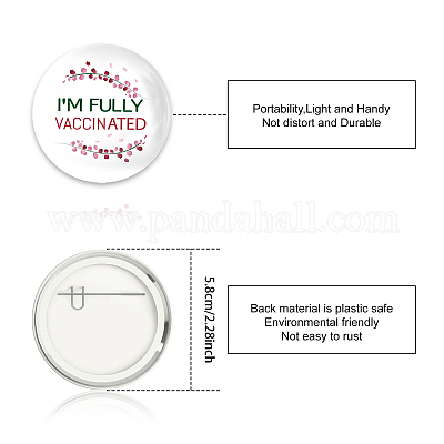 Брошь из белой жести JEWB-WH0013-005-1