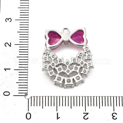 Латунные микро проложить кубического циркония подвески KK-L228-26P-1