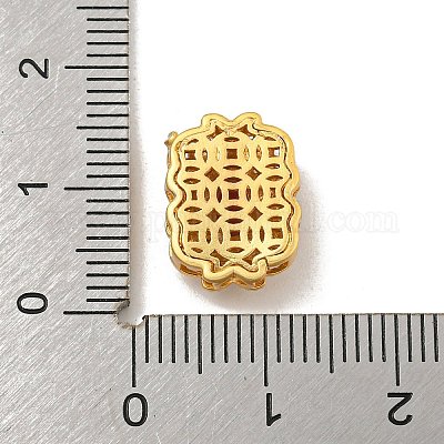 Покрытие стойки латунь паве камелия кубический цирконий прямоугольные многожильные звенья KK-P277-34G-1